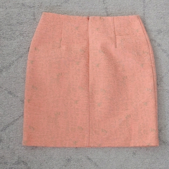 Gold and orange pencil skirt - Picture 2 of 4